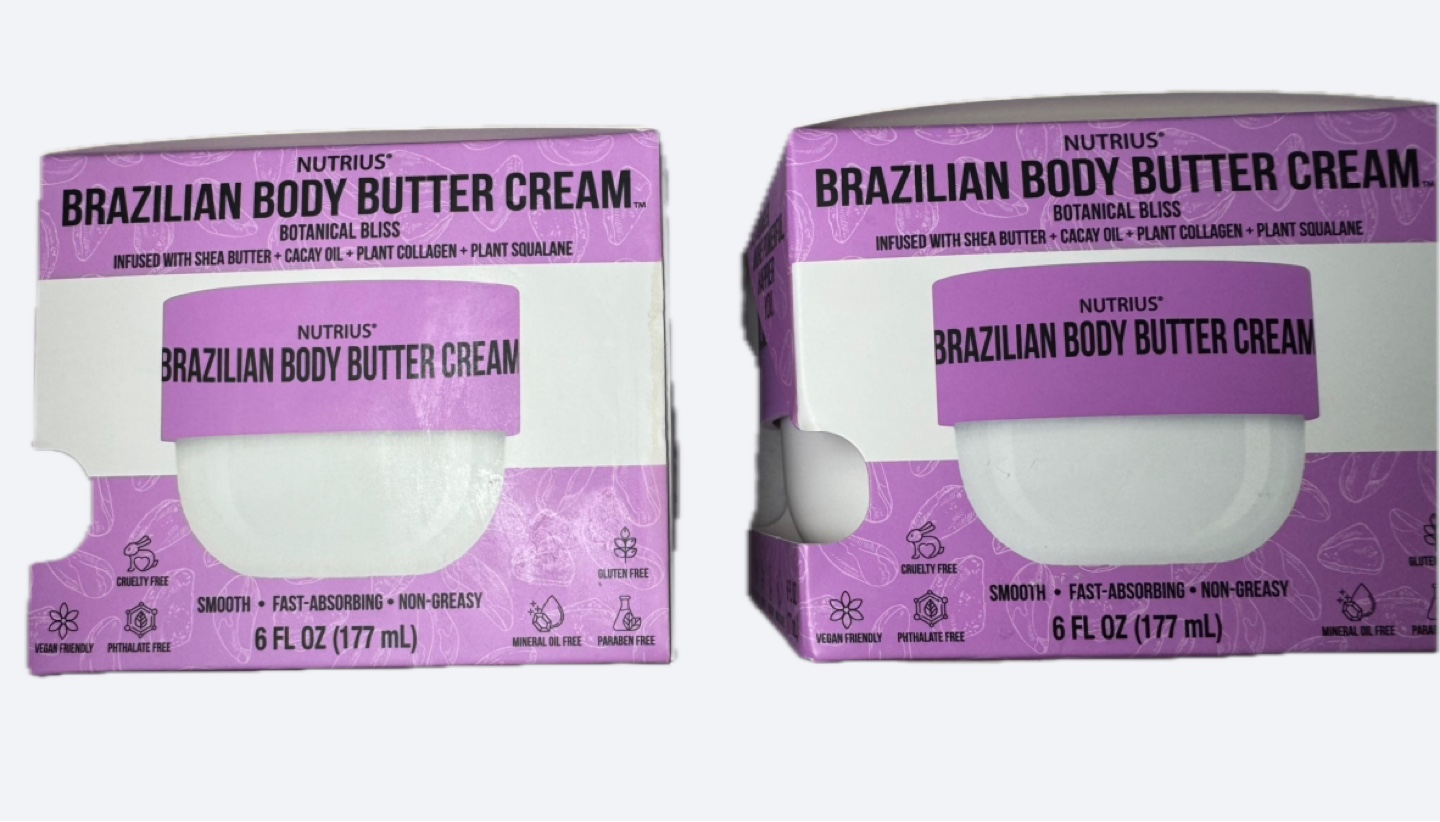 (2 pieces) Nutrius Brazilian Body Butter Cream, 6 fl oz (177 ml) - photo 3