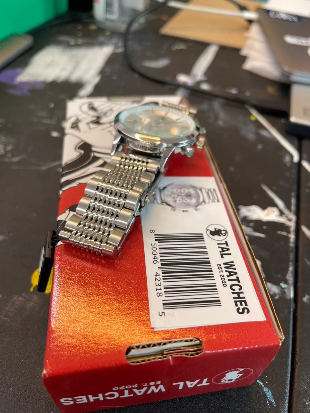 TAL WATCHES Silver Chronograph image indicator(2)