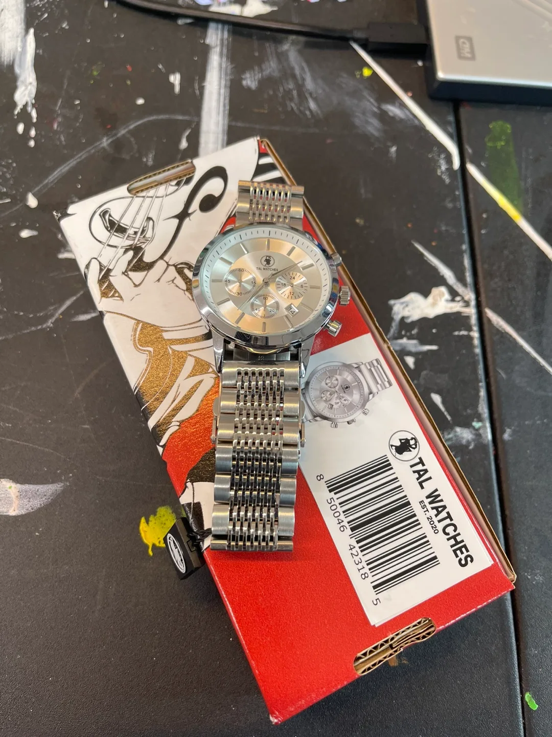 TAL WATCHES Silver Chronograph image indicator(4)