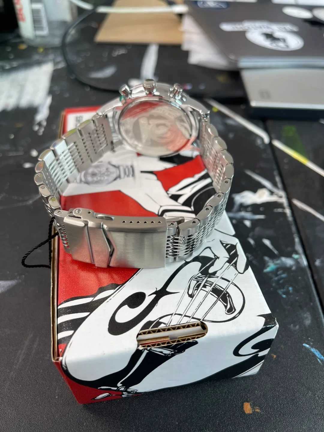 TAL WATCHES Silver Chronograph image indicator(7)