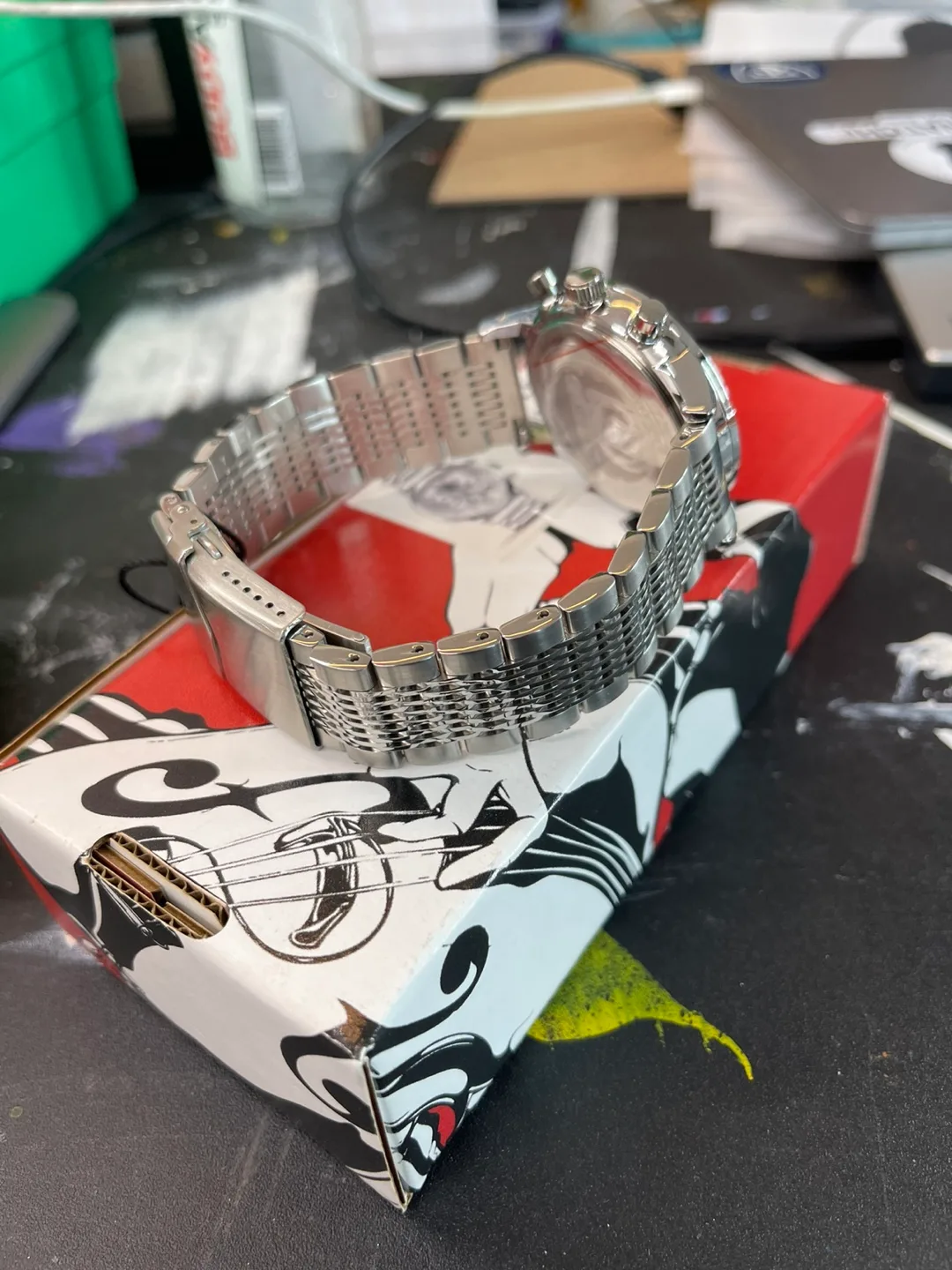 TAL WATCHES Silver Chronograph image indicator(8)