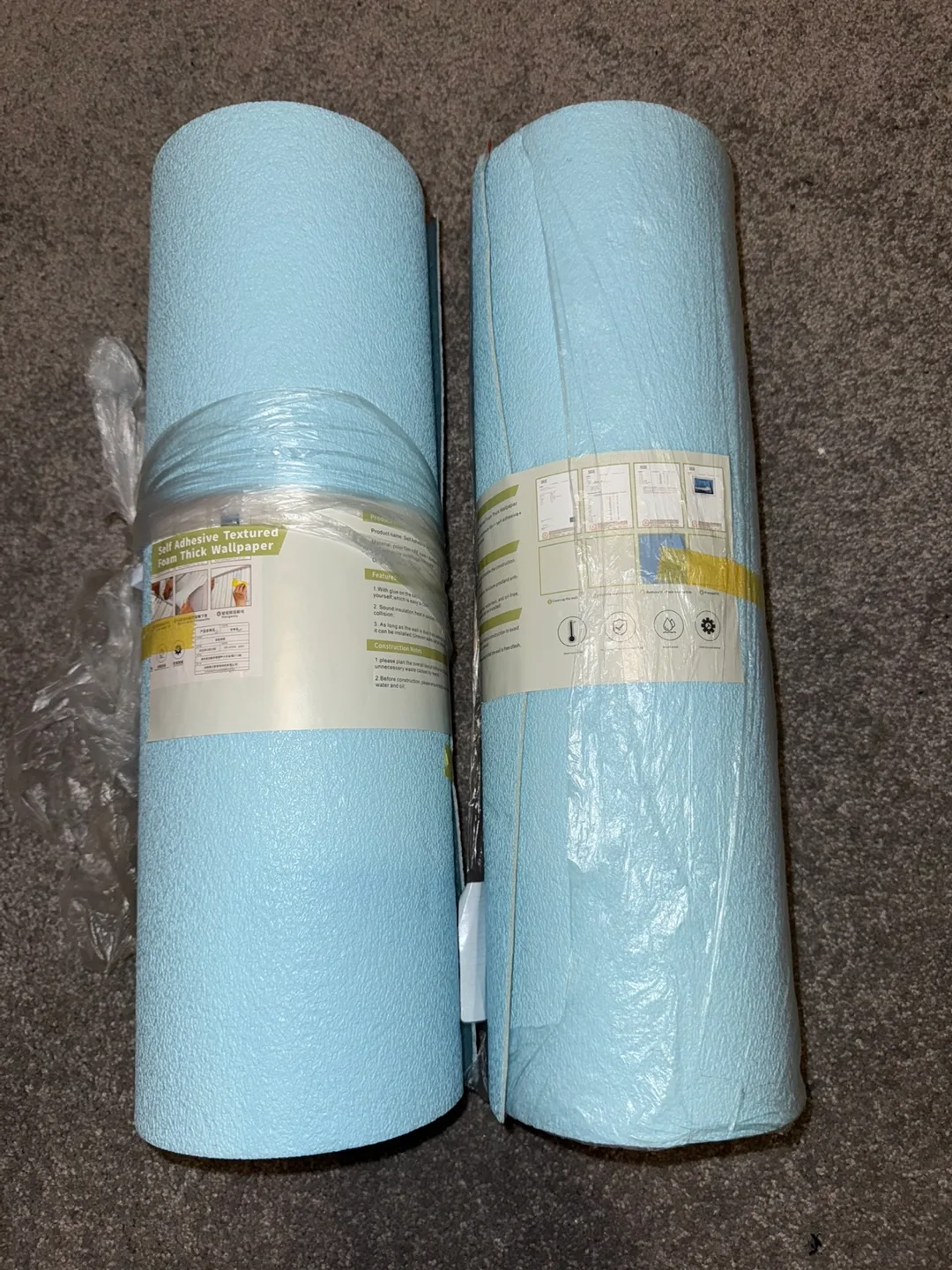 Blue Peel and Stick Wallpaper Roll image indicator(6)