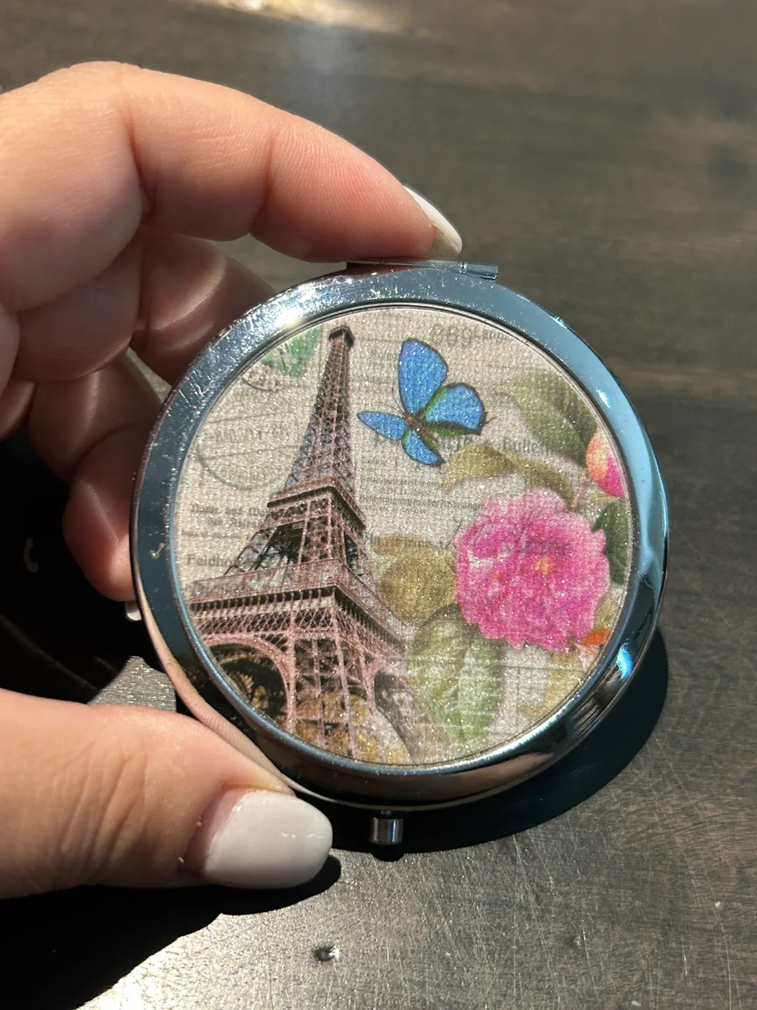 Compact Mirror - Eiffel Tower Design thumbnail