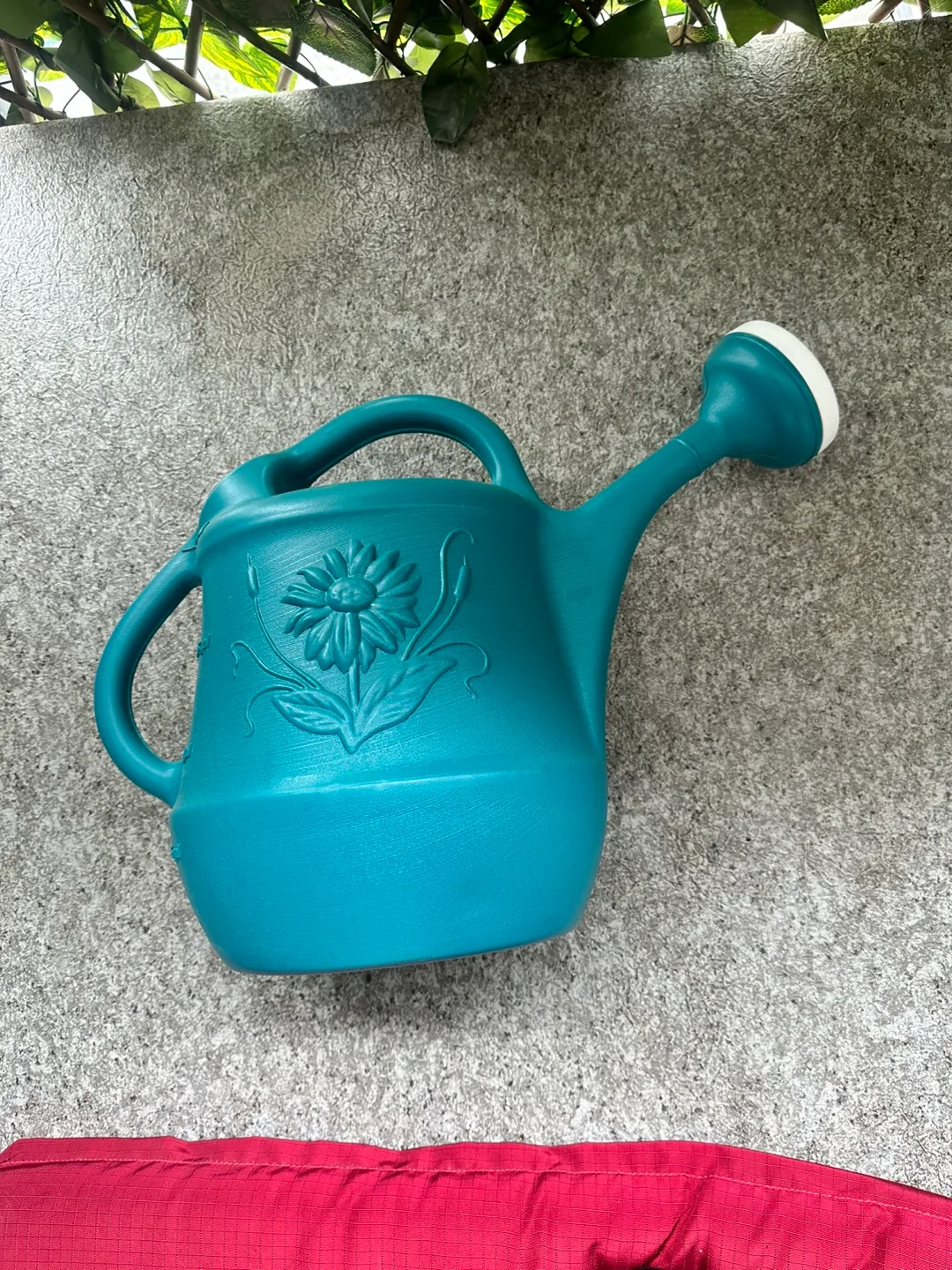 DNC Teal Watering Can with Flower Design thumbnail