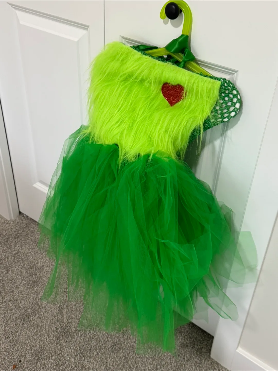 Grinch Inspired Tutu Dress & Headband size 7 thumbnail
