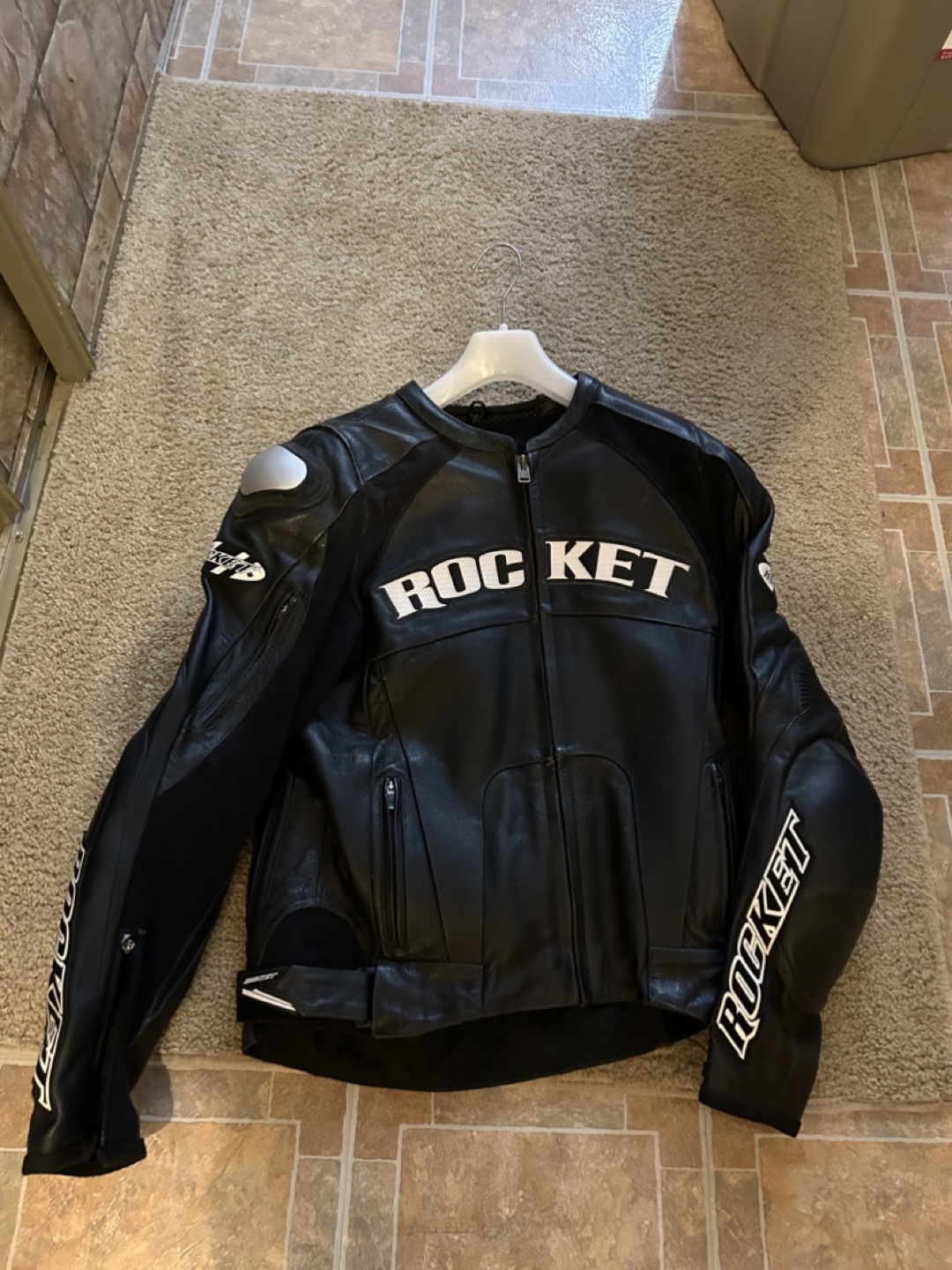 Joe Rocket leather motorcycle jacket