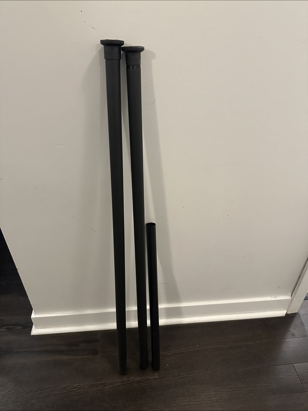 Black Tension Curtain Rod 83-122 Inch
