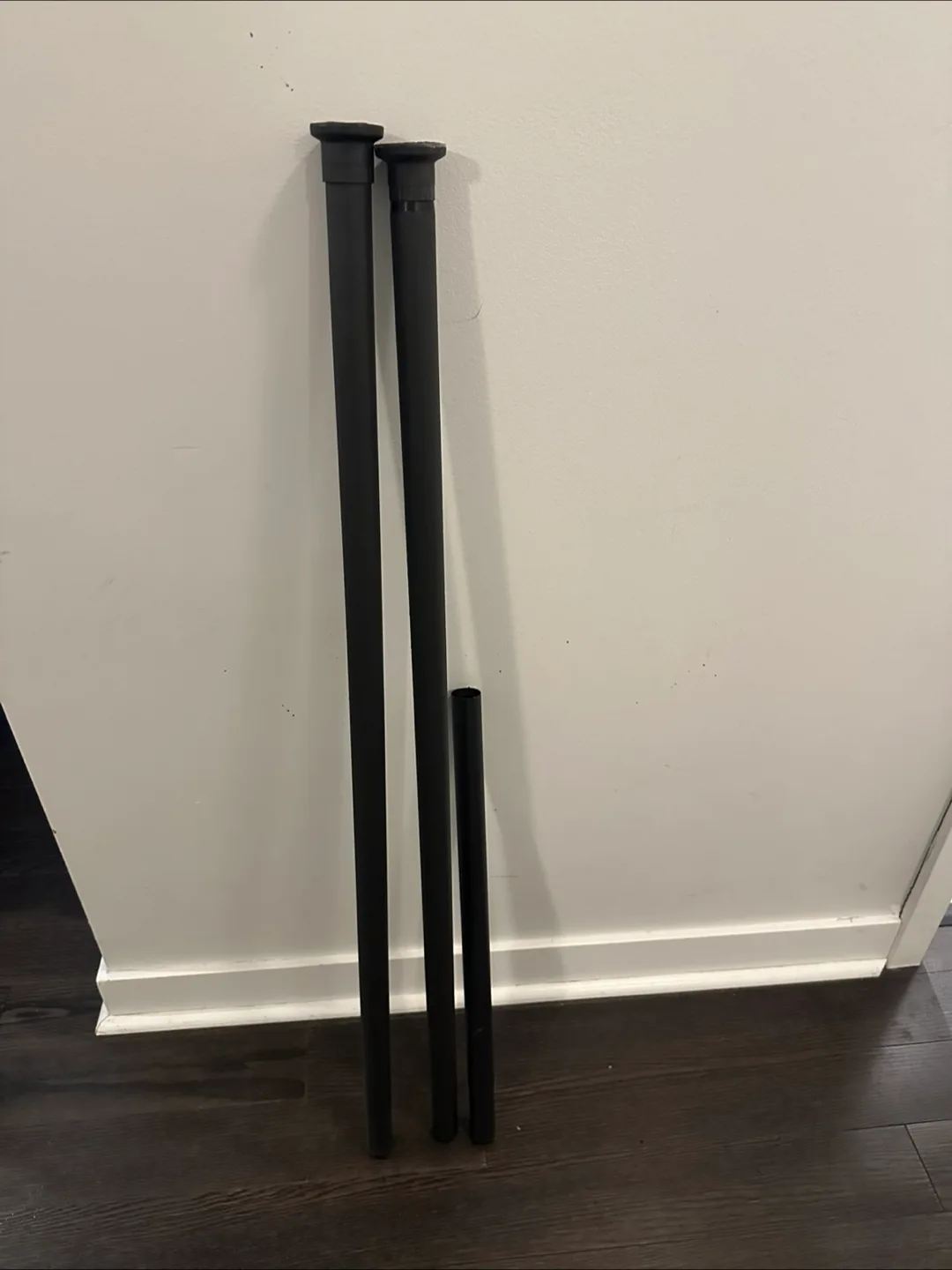 Black Tension Curtain Rod 83-122 Inch