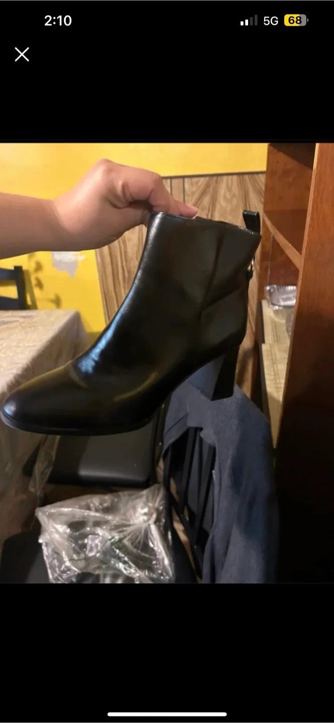 Black Ankle Boots size 10#freecycle thumbnail