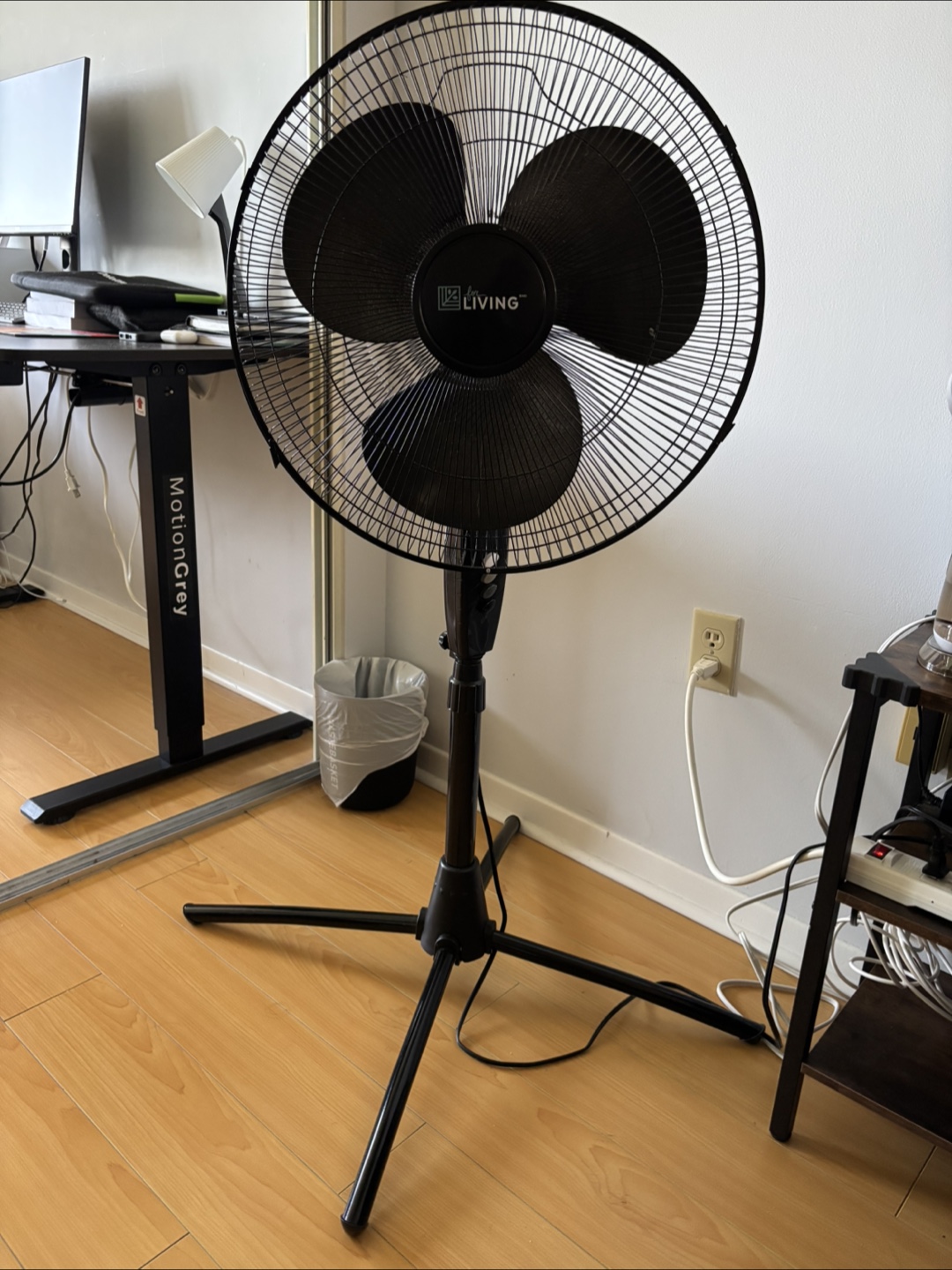 Two Black Stand Fans