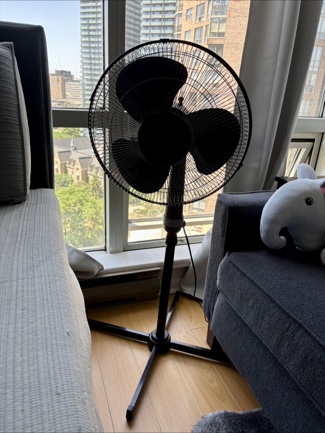 Two Black Stand Fans - photo 2