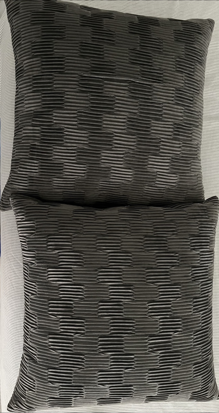 Grey Throw Pillows - Set of 2