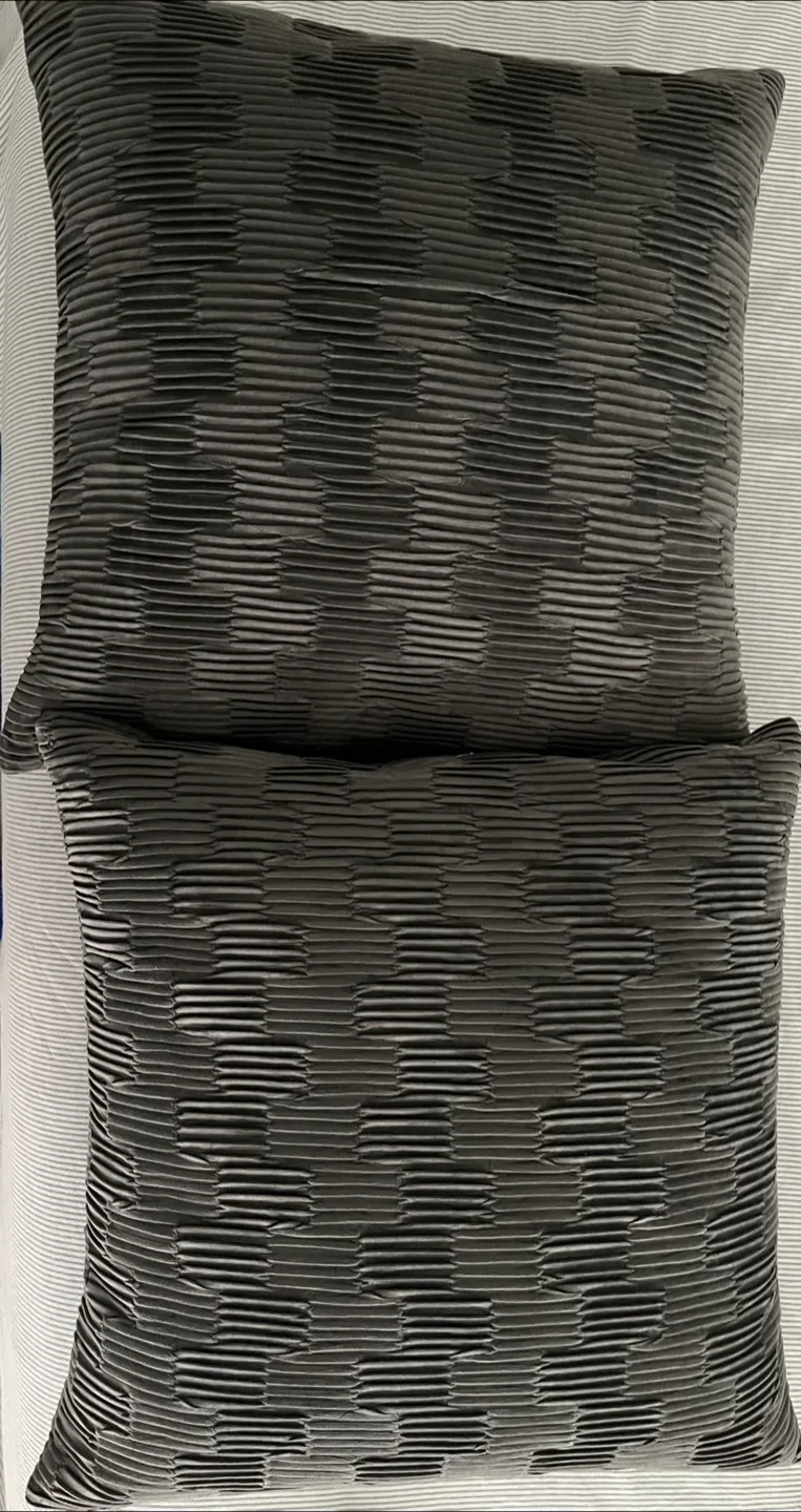 Grey Throw Pillows - Set of 2 thumbnail