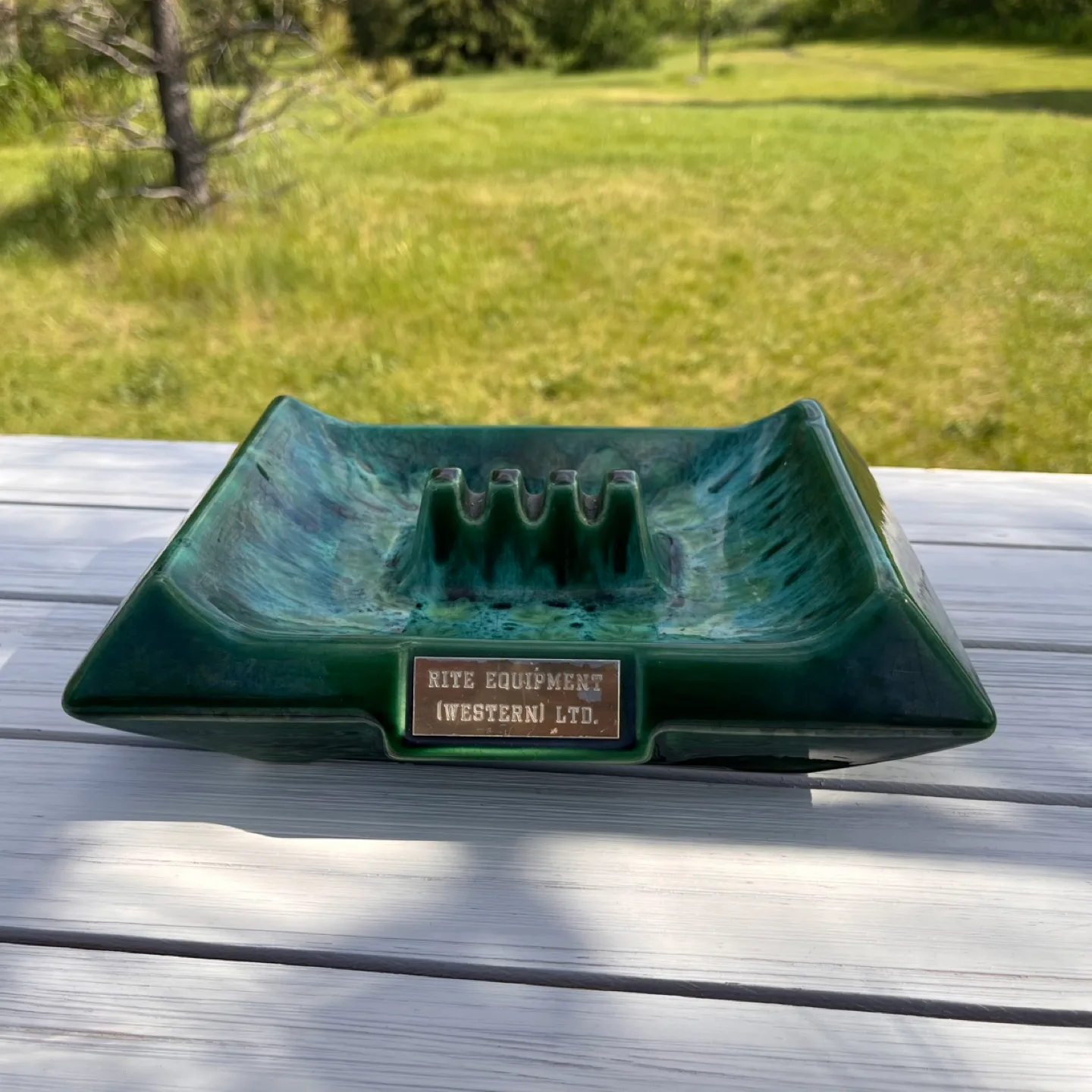 Vintage Beauceware Ashtray Green thumbnail