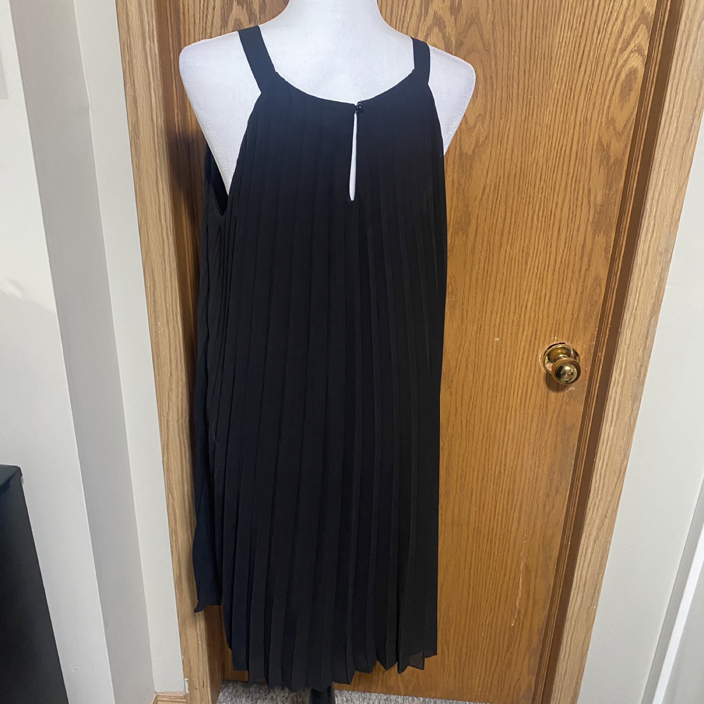 All over pleated chiffon dress - photo 4