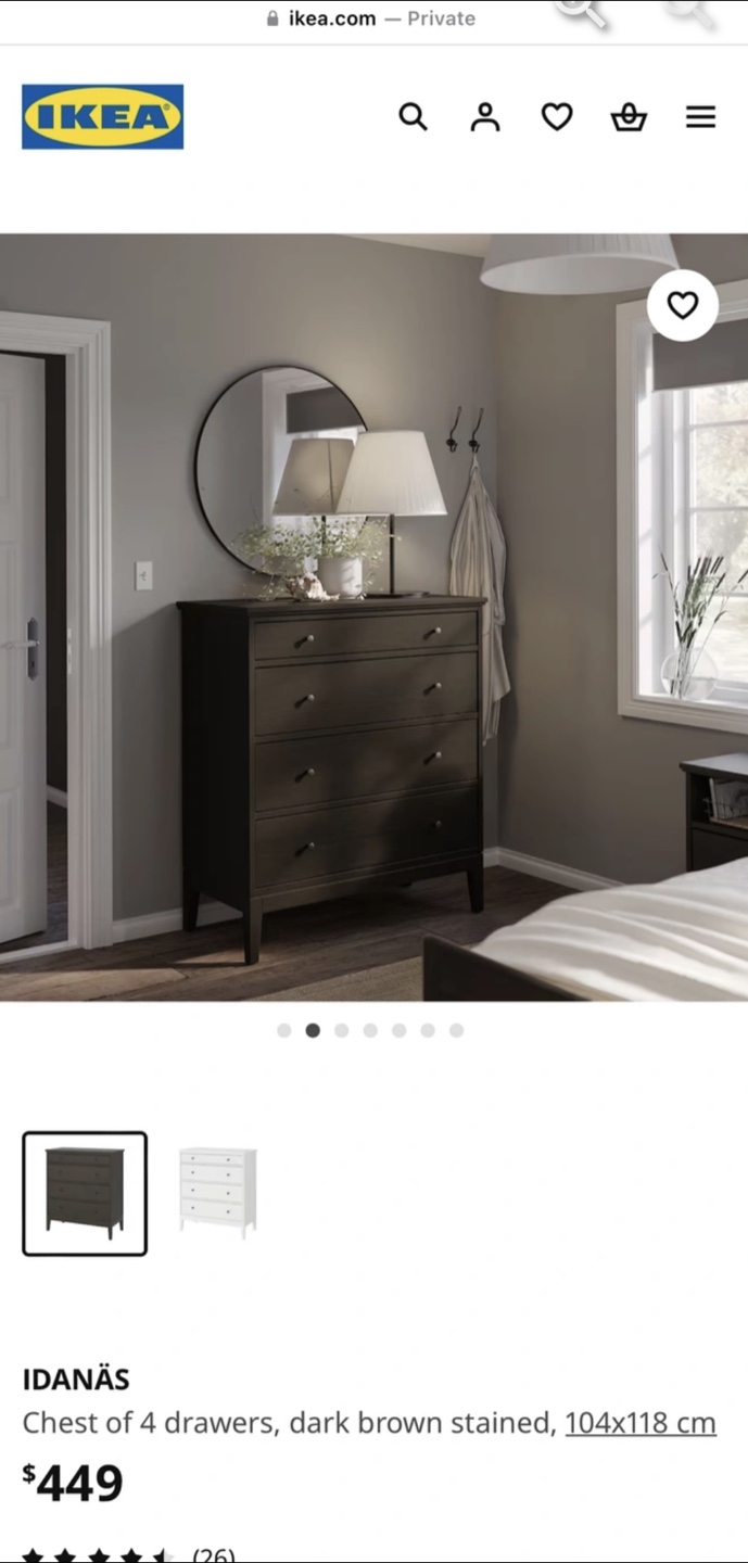White Idanas 4 Chest Drawers - photo 5