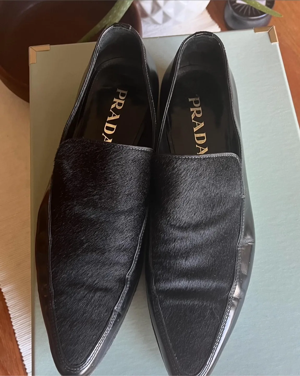 Prada Black Leather Shoes thumbnail