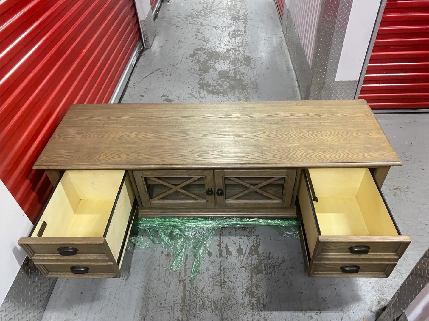 Rustic Style Wood TV Storage Cabinet image indicator(3)