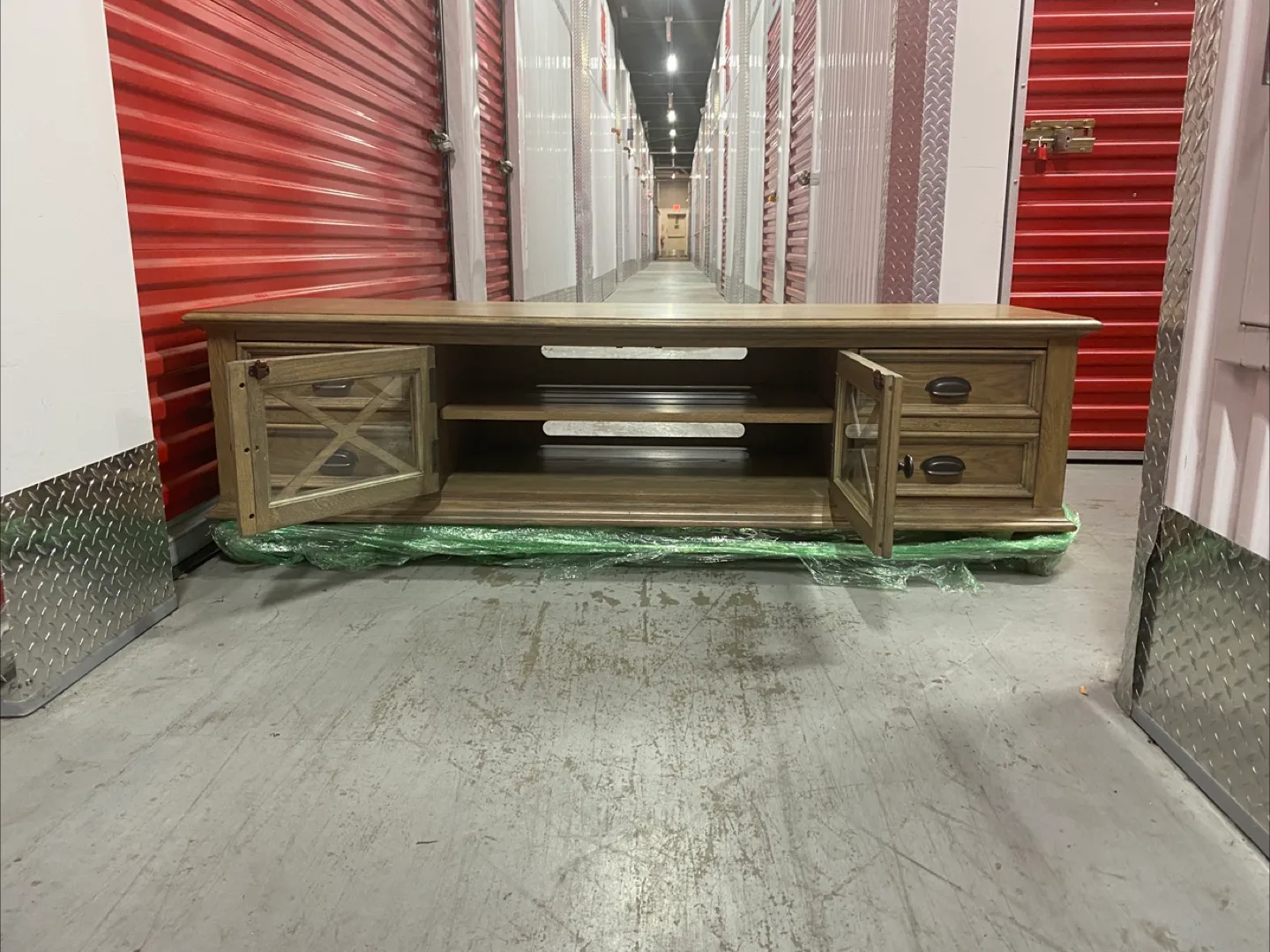 Rustic Style Wood TV Storage Cabinet image indicator(6)