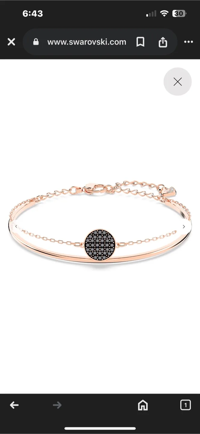 Swarovski Sublima Bangle Bracelet, Rose Gold image indicator(5)