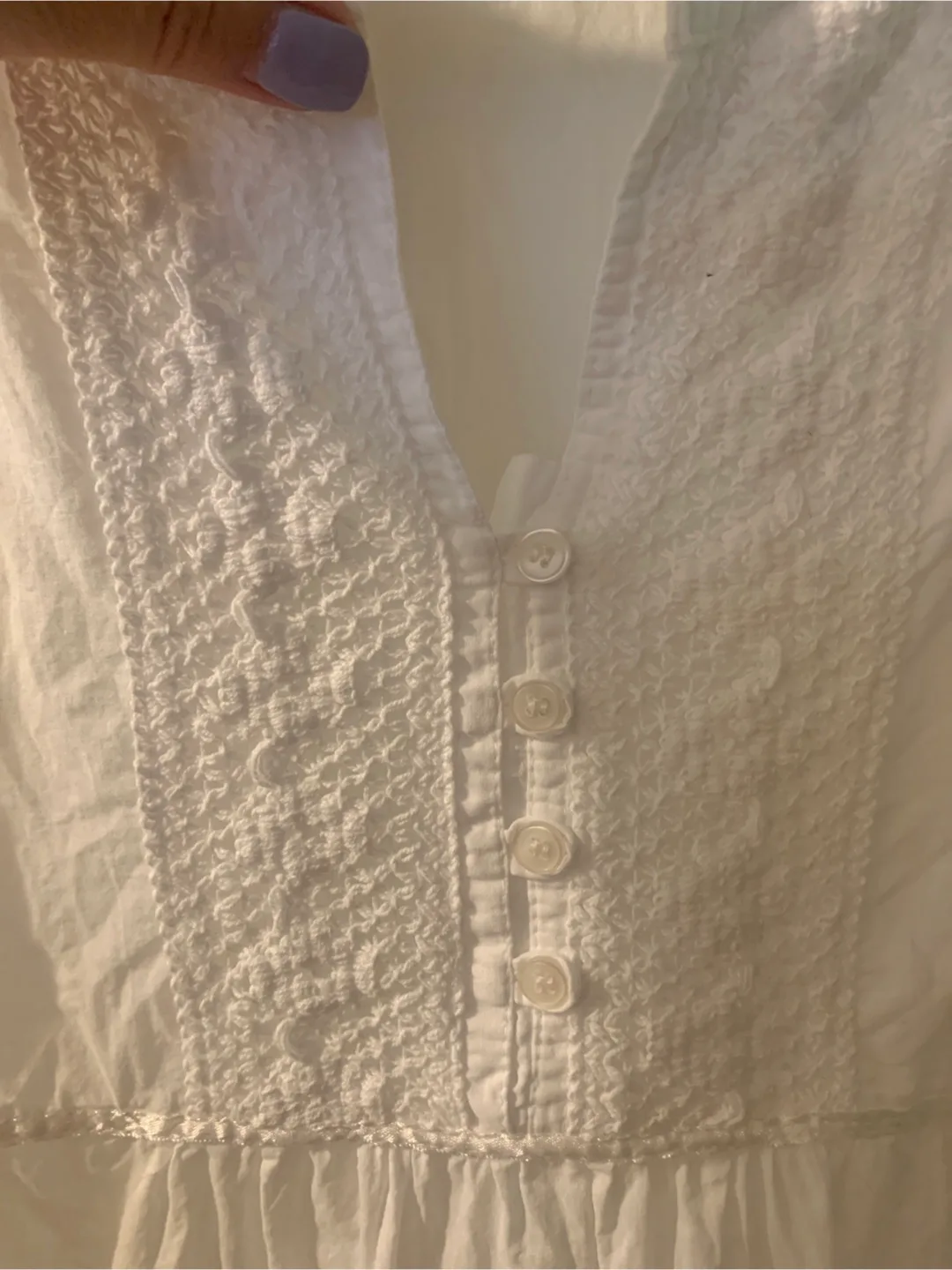 Fashion Village-White Gorgeous Blouse image indicator(8)