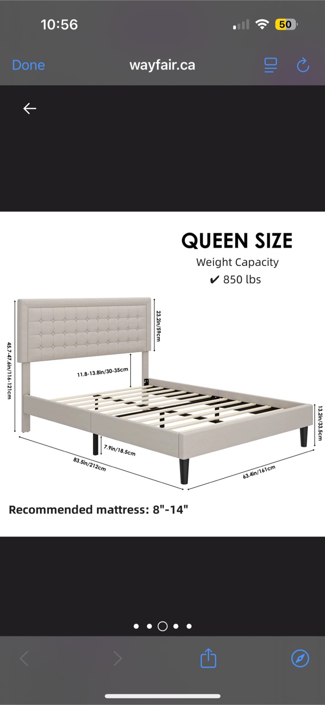 Bed Frame - Queen size
