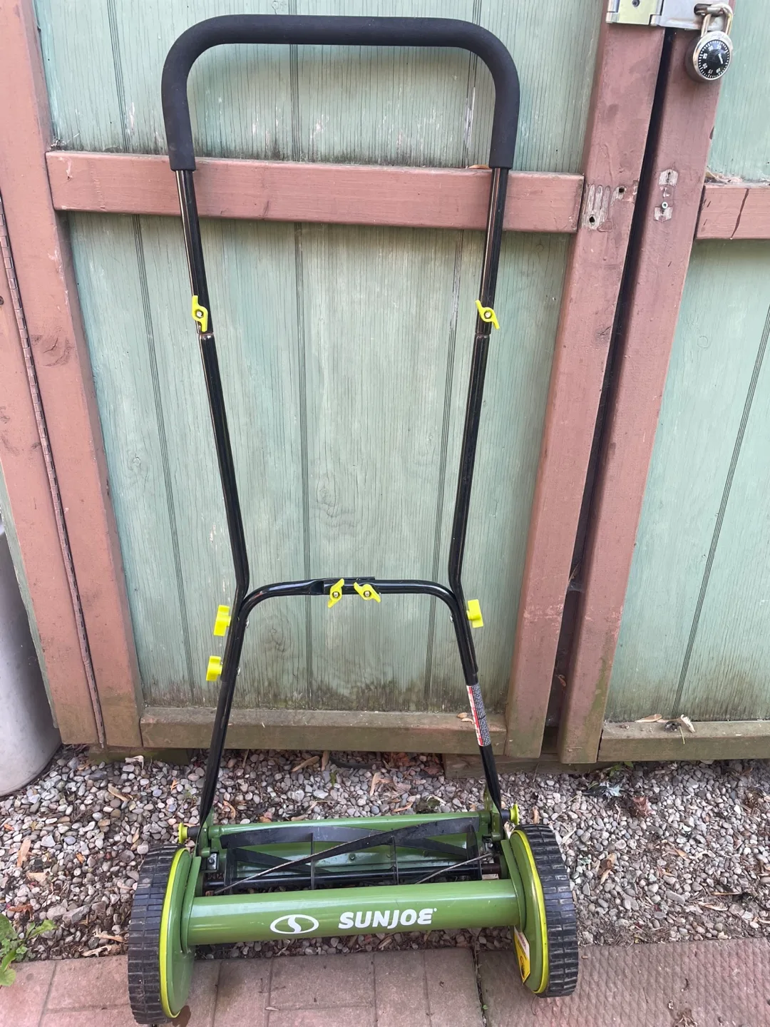 SUNJOE push mower bagless thumbnail