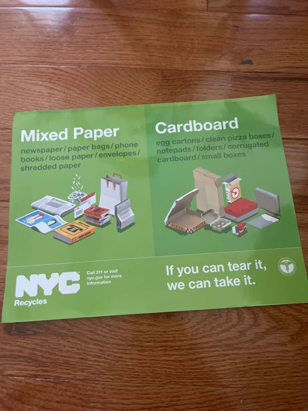 #Freecycle NYC Recycling Guide sticker thumbnail