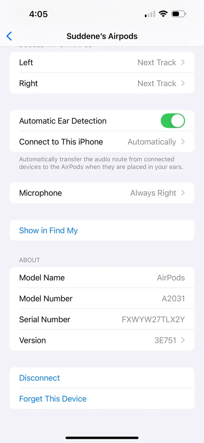 First gen right Apple AirPod with Charging Case image indicator(6)