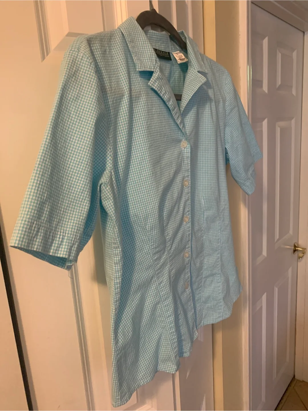 Harve Benard Blue Gingham Blouse image indicator(8)