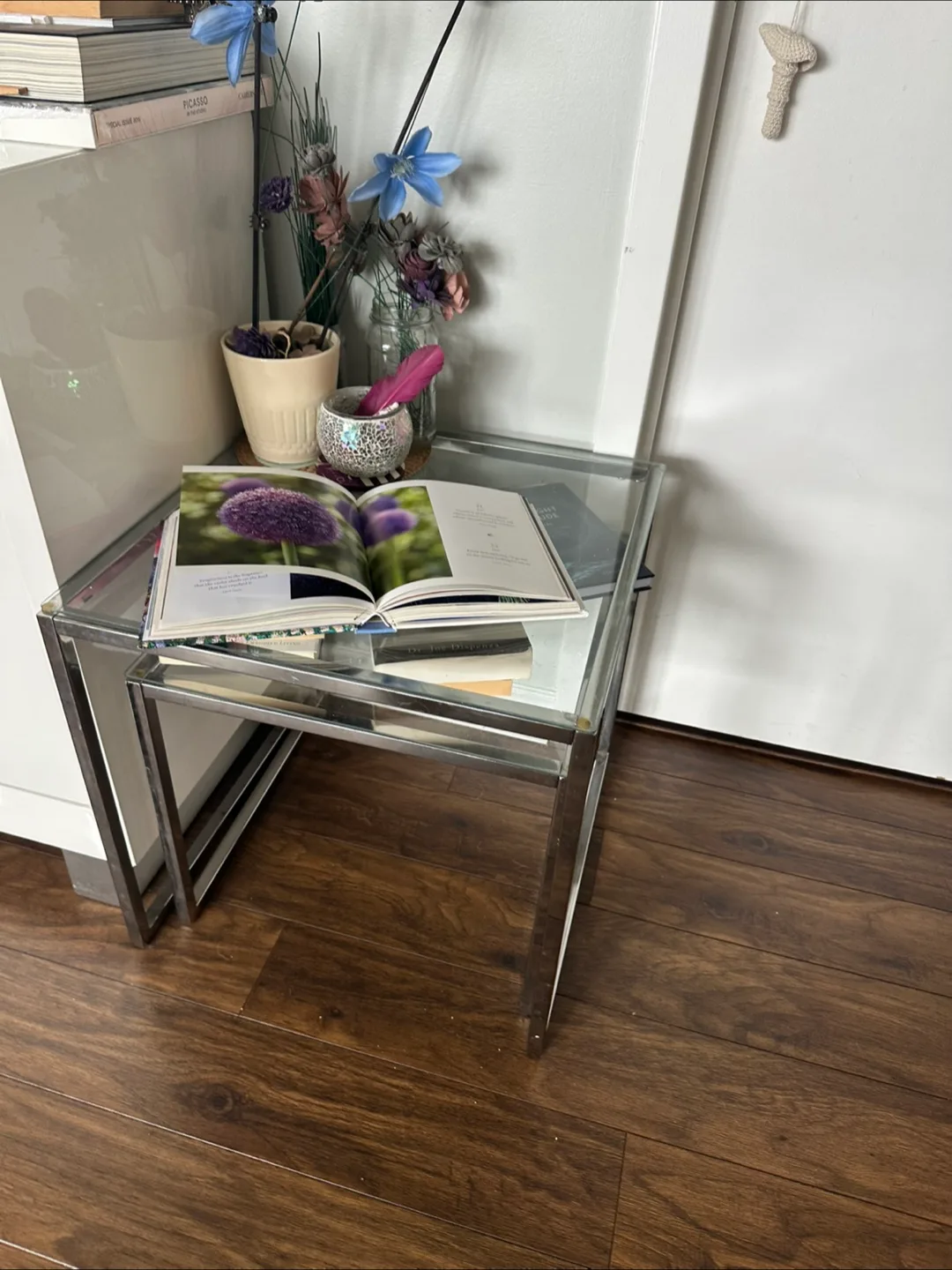 Nesting Side Tables - Chrome & Glass image indicator(3)