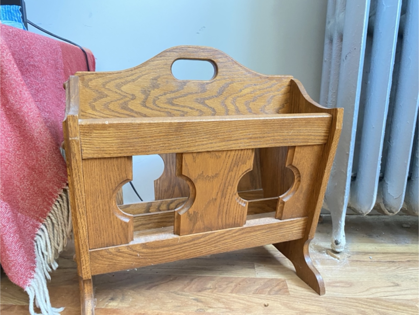 Wooden Magazine Rack