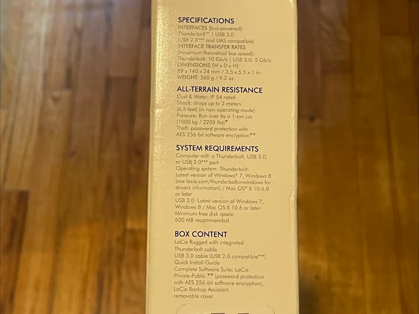 Lacie 1 TB Rugged Mini USB 3.0 Hard drive image indicator(2)