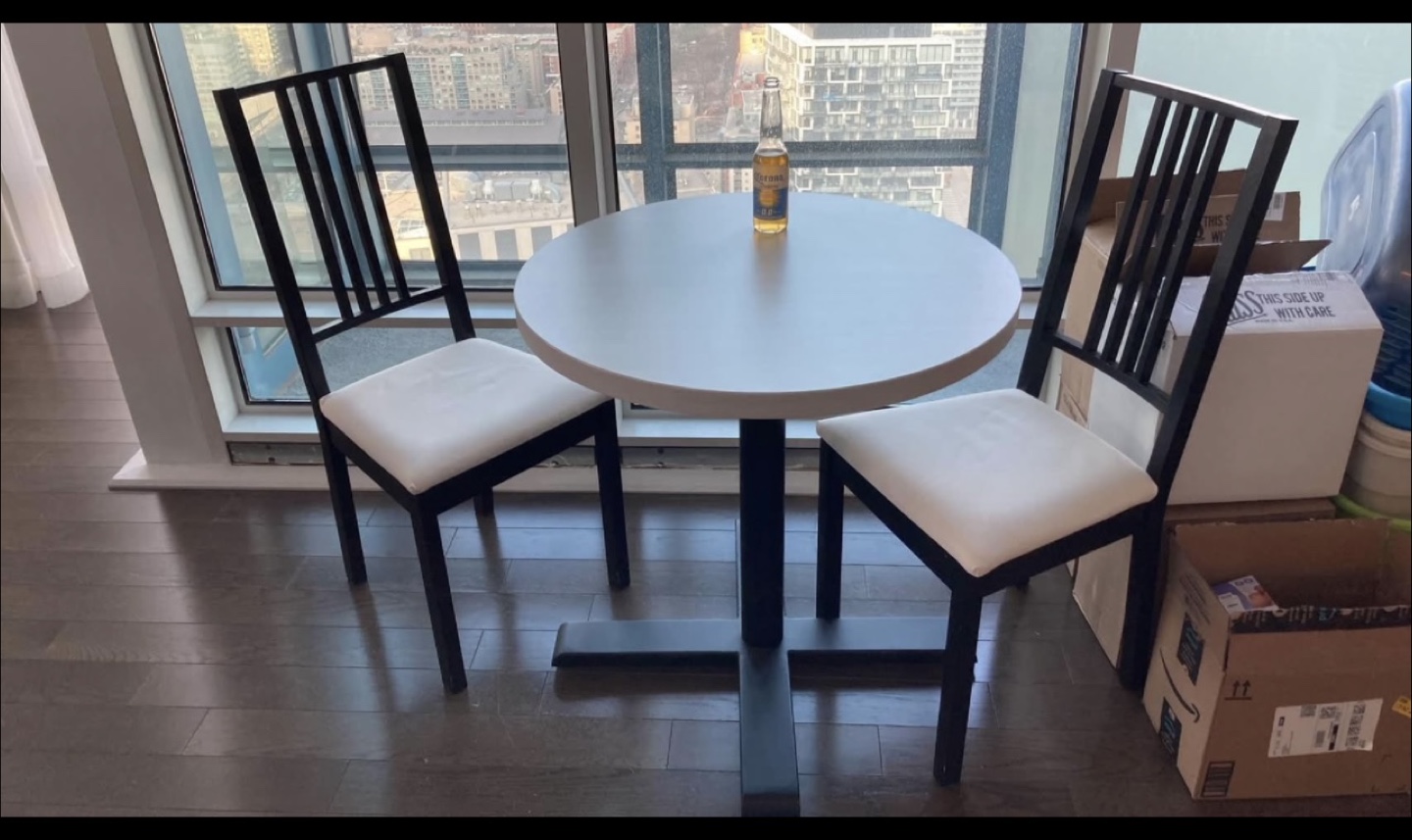 Dining Table Set with Two Chairs