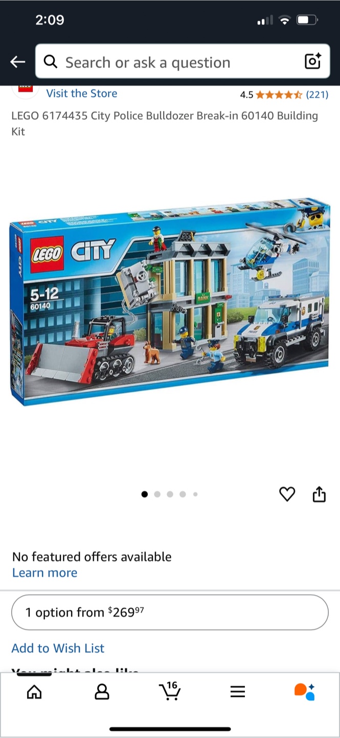 LEGO City Police Bulldozer Break-in 60140 Kit - photo 4