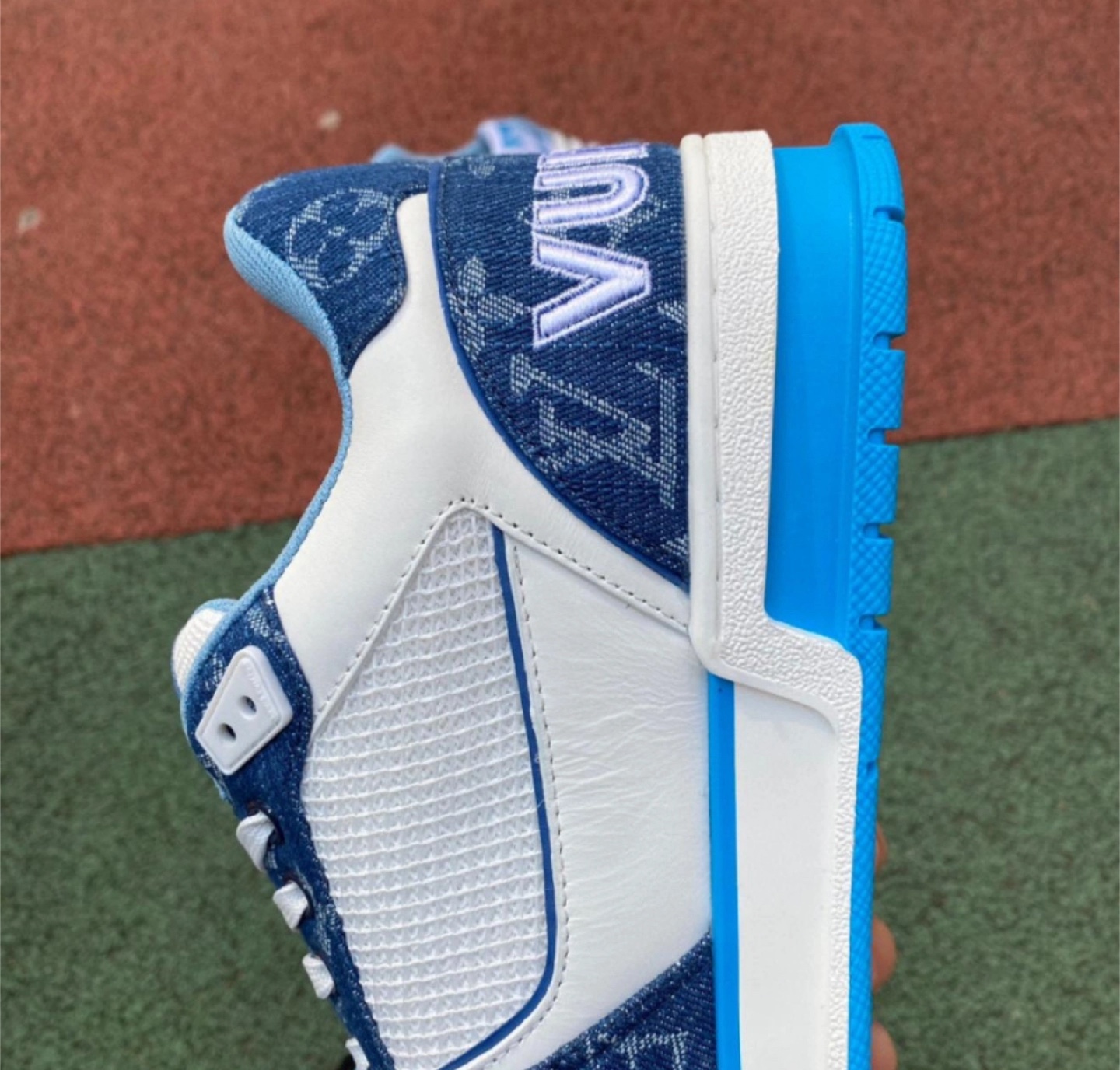 Louis Vuitton Denim Trainer Sneaker - photo 4