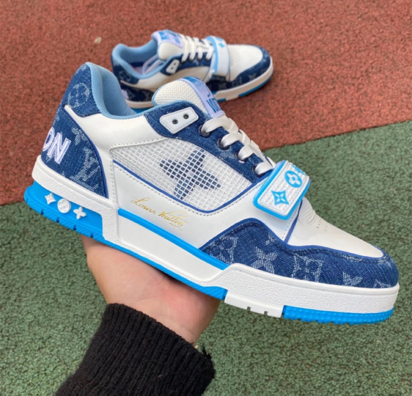 Louis Vuitton Denim Trainer Sneaker