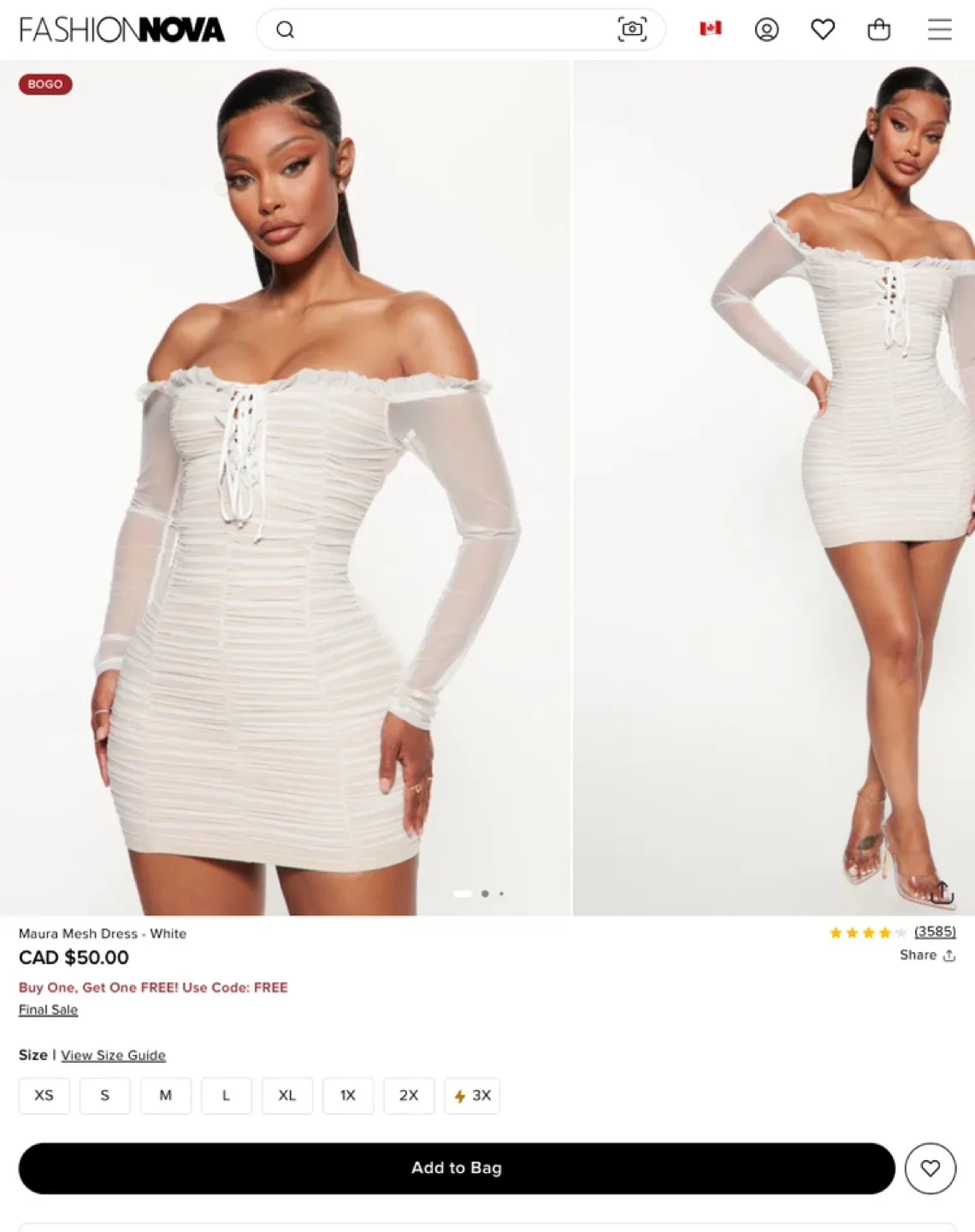 White Maura Mesh Dress - Fashion Nova