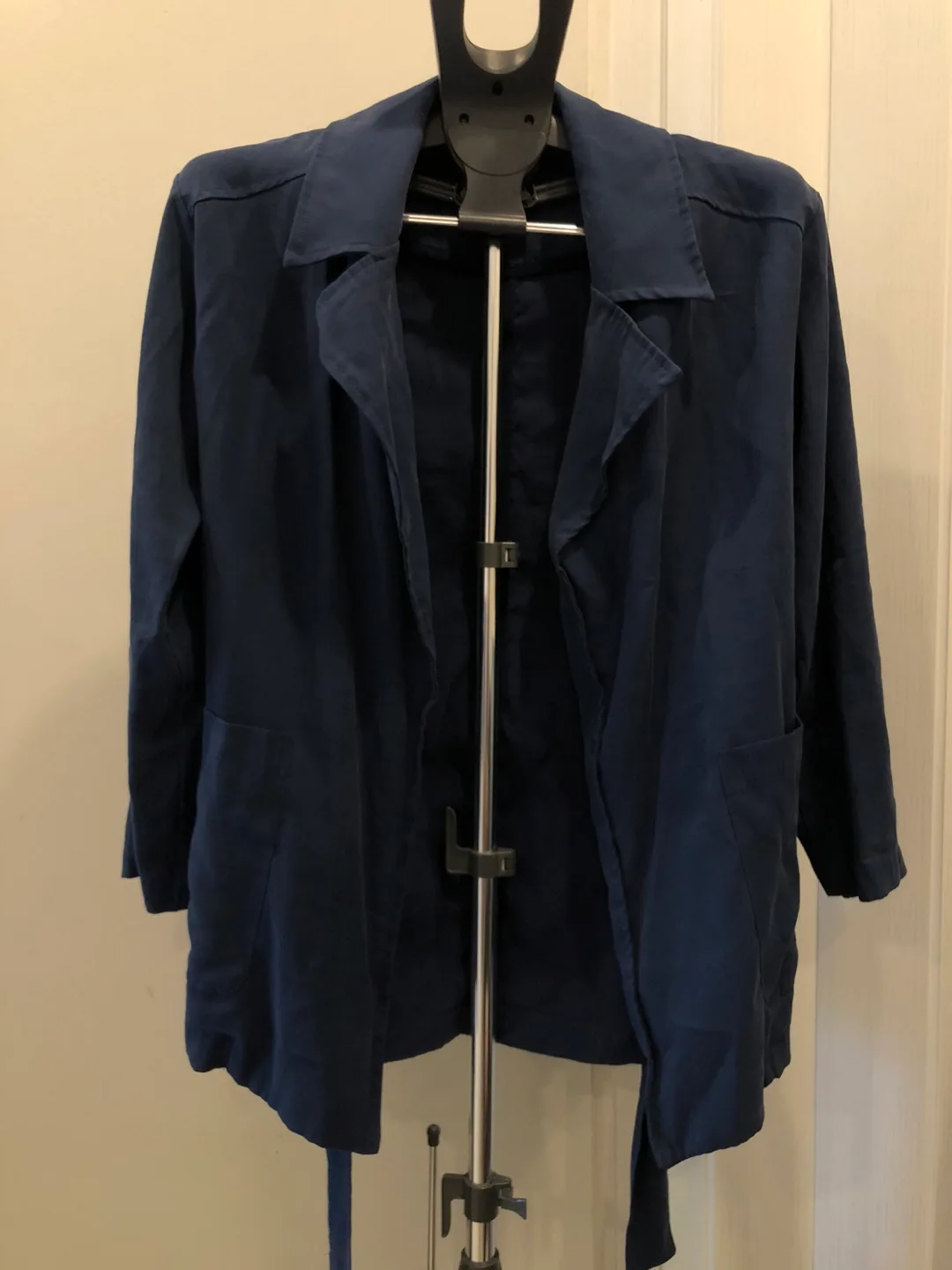 Navy Blue Trench Coat thumbnail