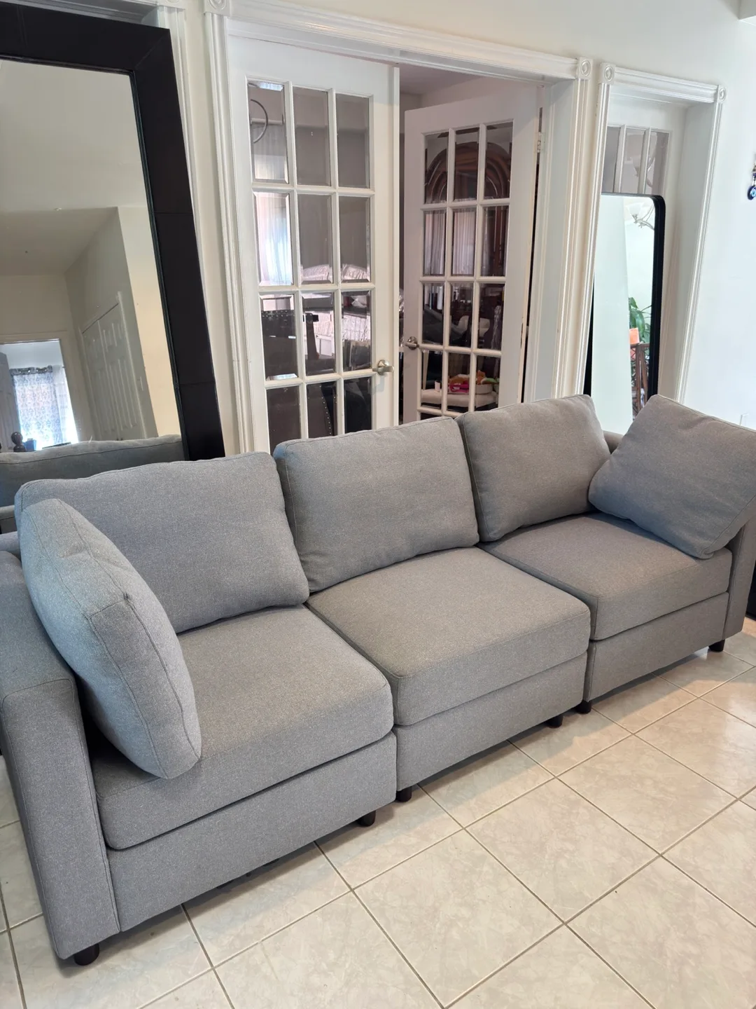 Latitude Run Gray Modular Sectional Sofa thumbnail