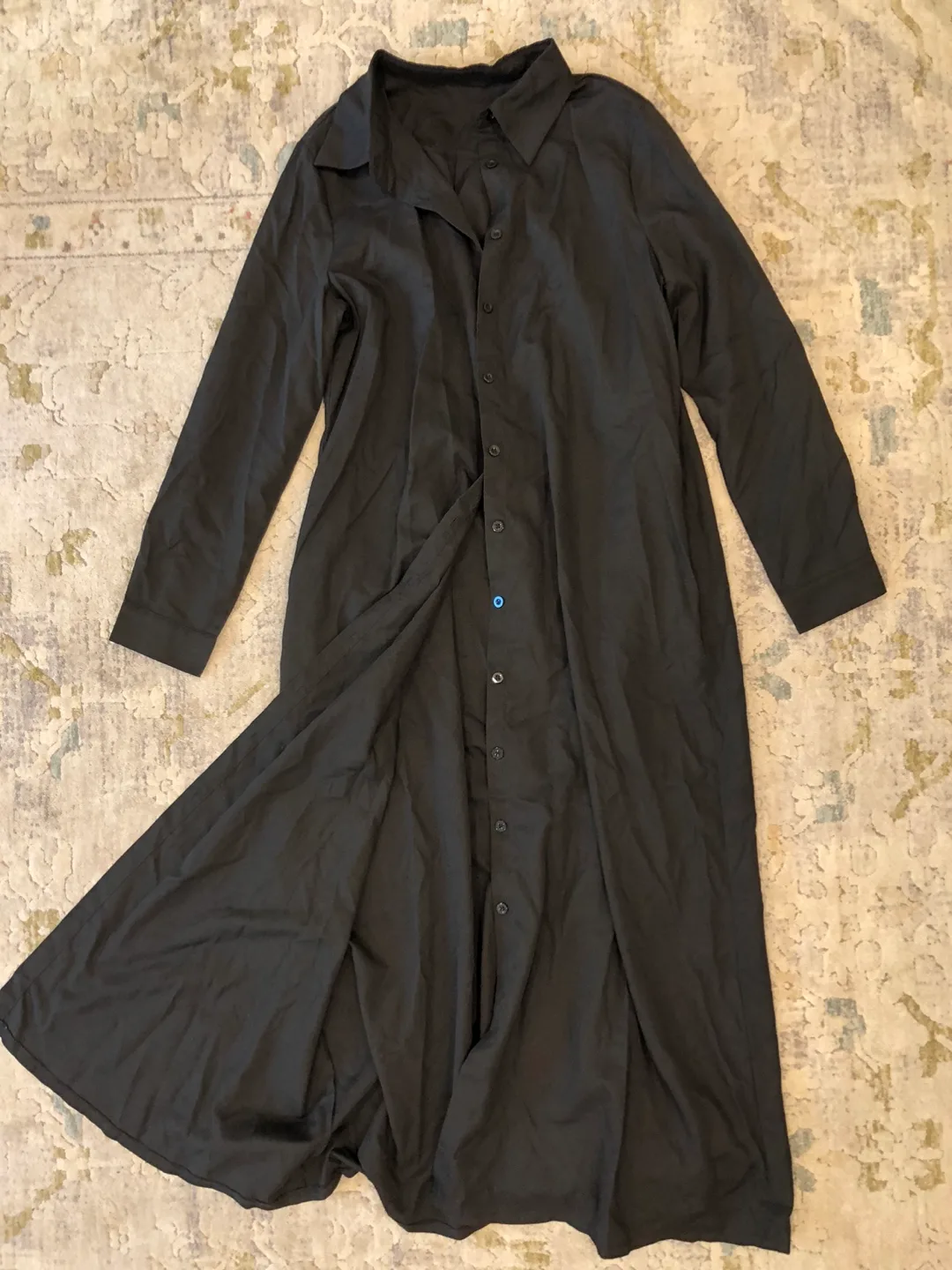 Long sleeve black dress thumbnail