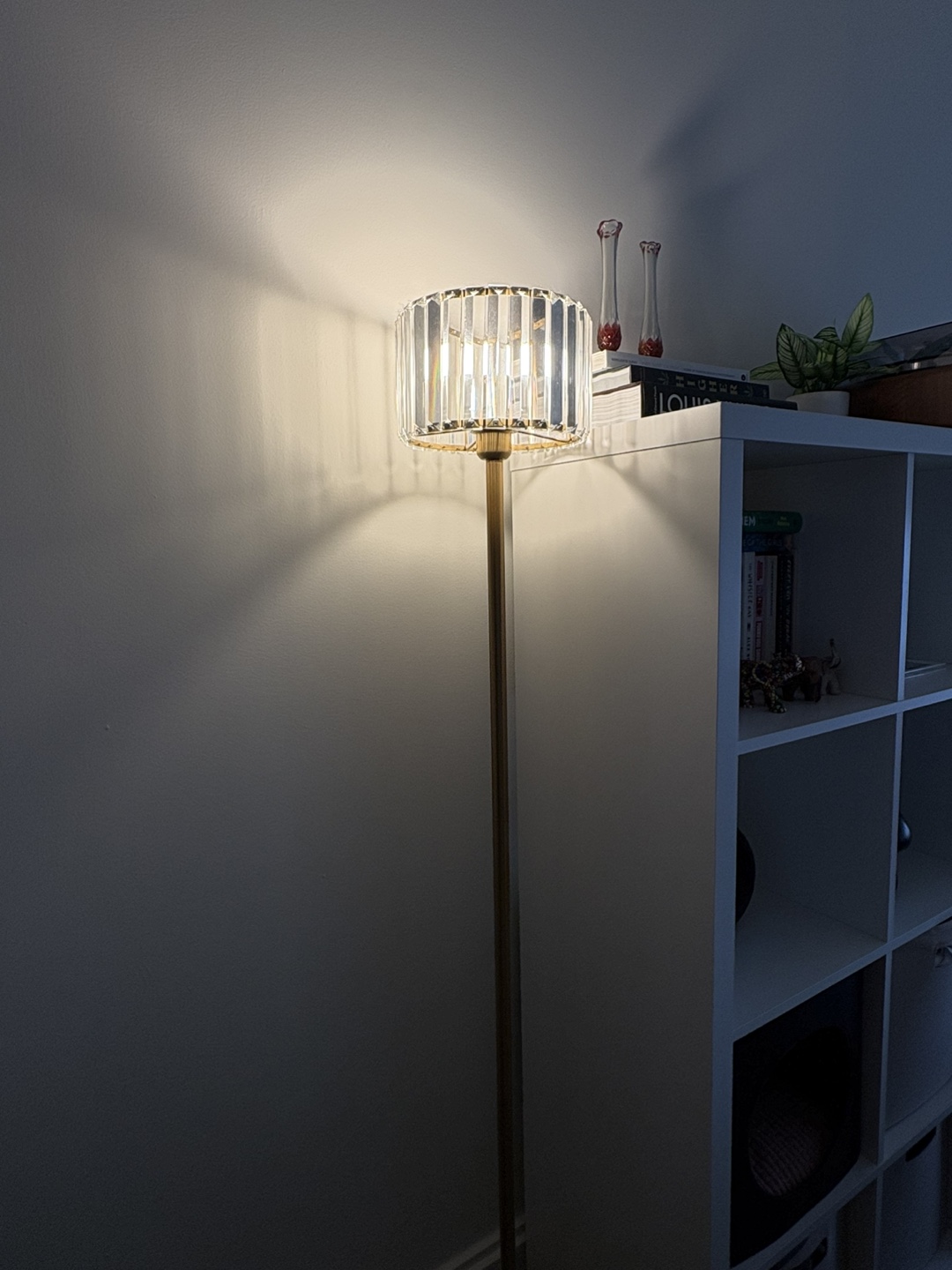 Gold Floor Lamp with Crystal Shade - photo 3