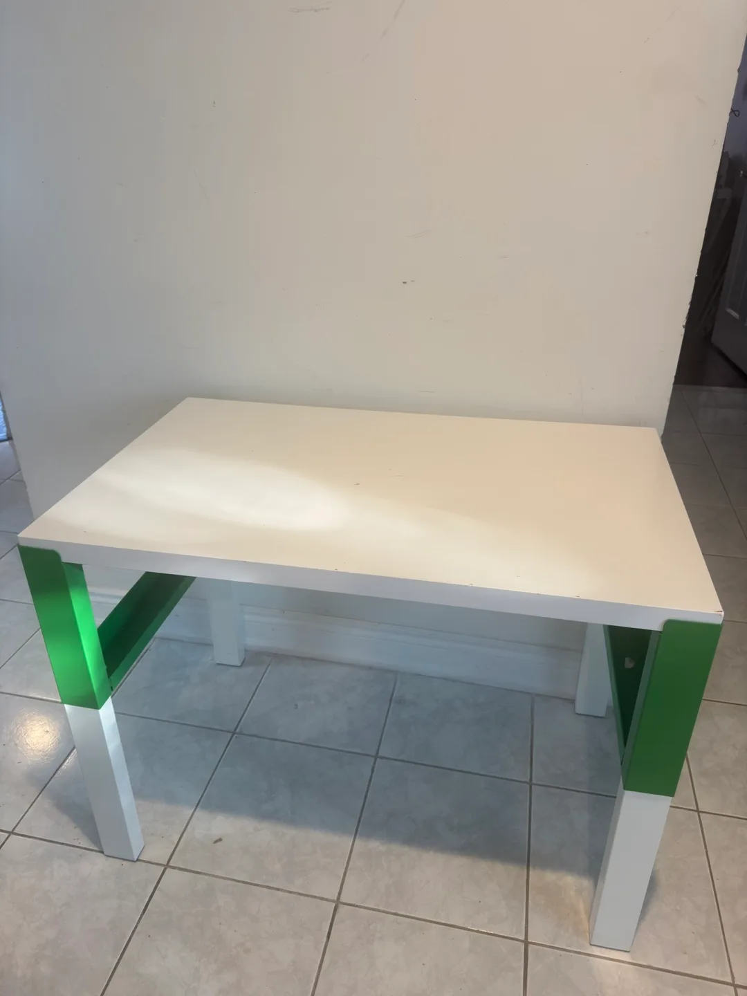 IKEA PÄHL Desk - White/Turquoise - 96x58 cm thumbnail