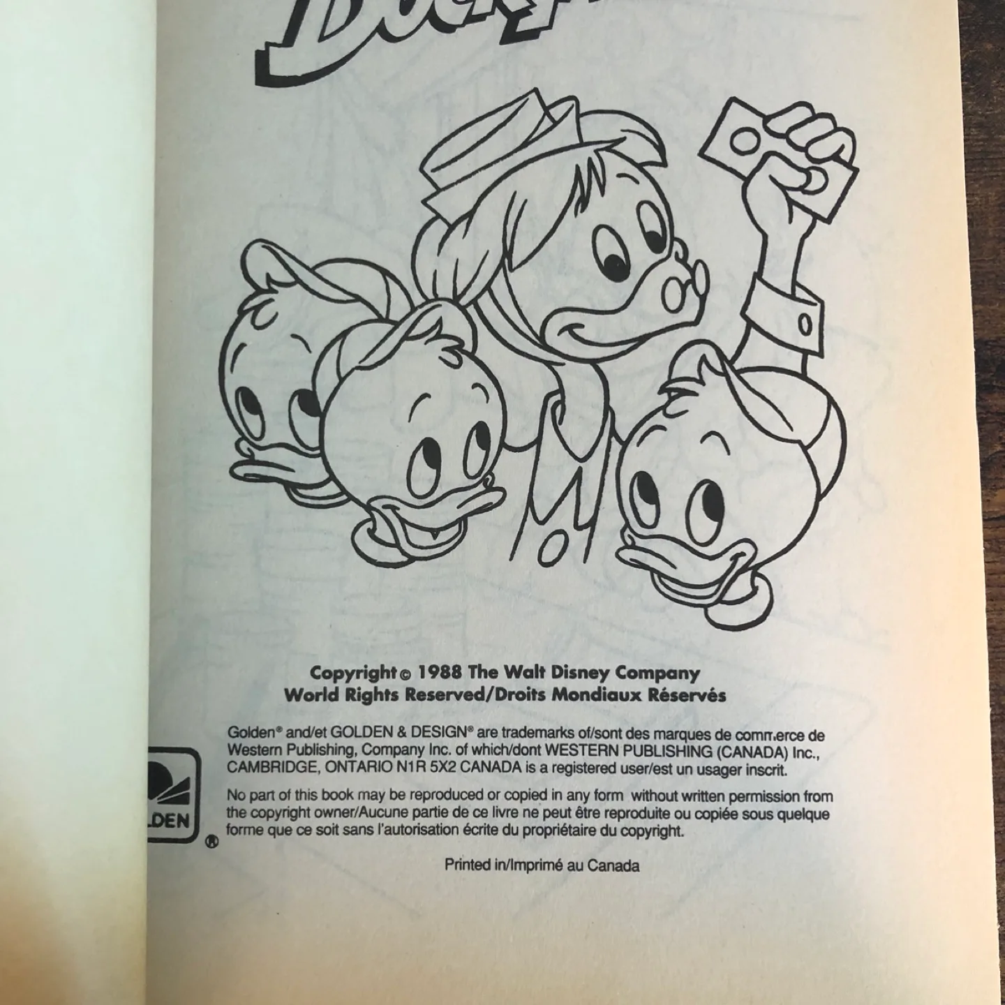 Vintage Disney's DuckTales Super Jumbo Colouring Book image indicator(4)