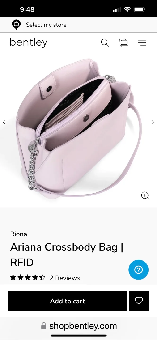 2 purses, Bentley Riona Ariana Crossbody Bag - Lilac image indicator(3)