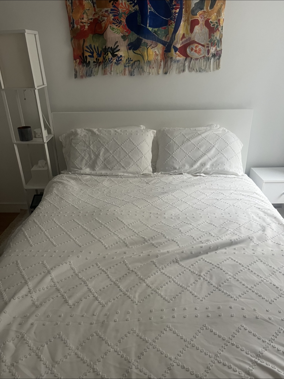 IKEA White Malm Queen Bedframe - photo 4