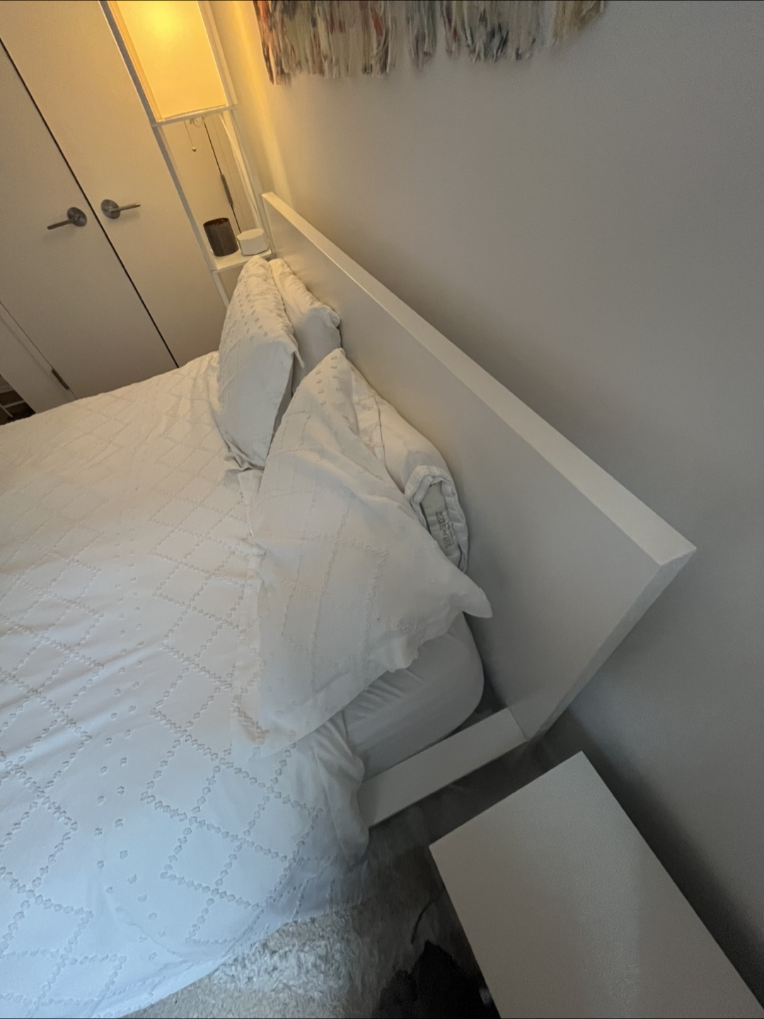 IKEA White Malm Queen Bedframe - photo 3