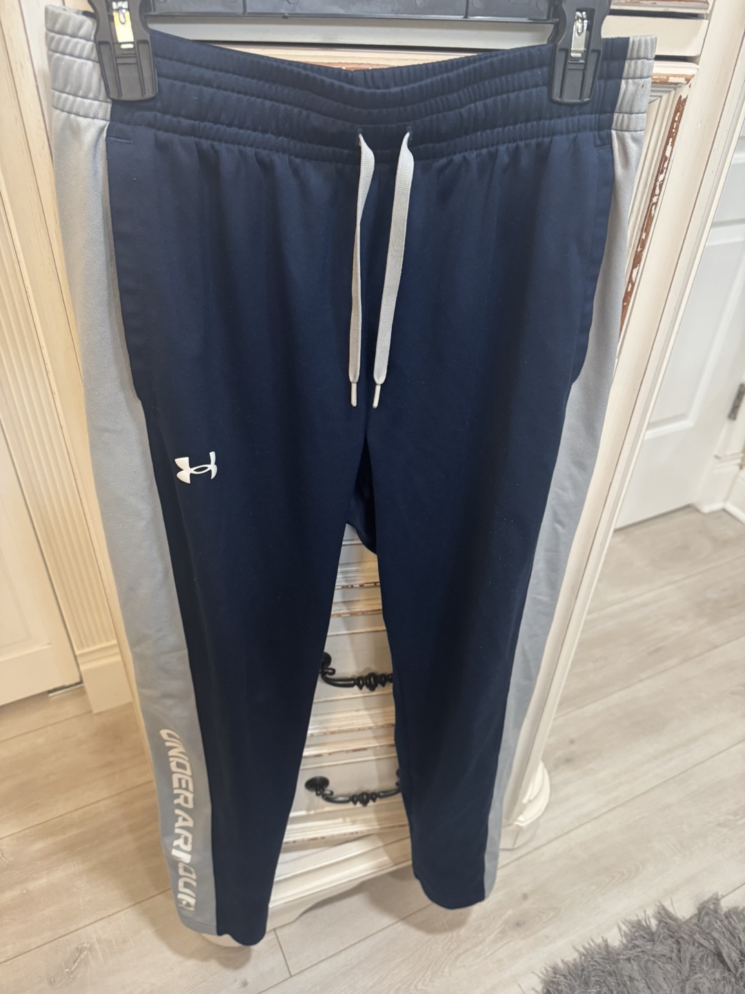 Under Armour Navy & Gray Track Pants