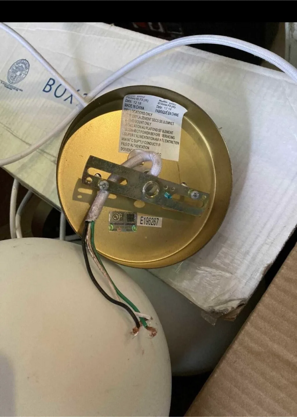 5 Globe Pendant Lights - Brown & White image indicator(3)