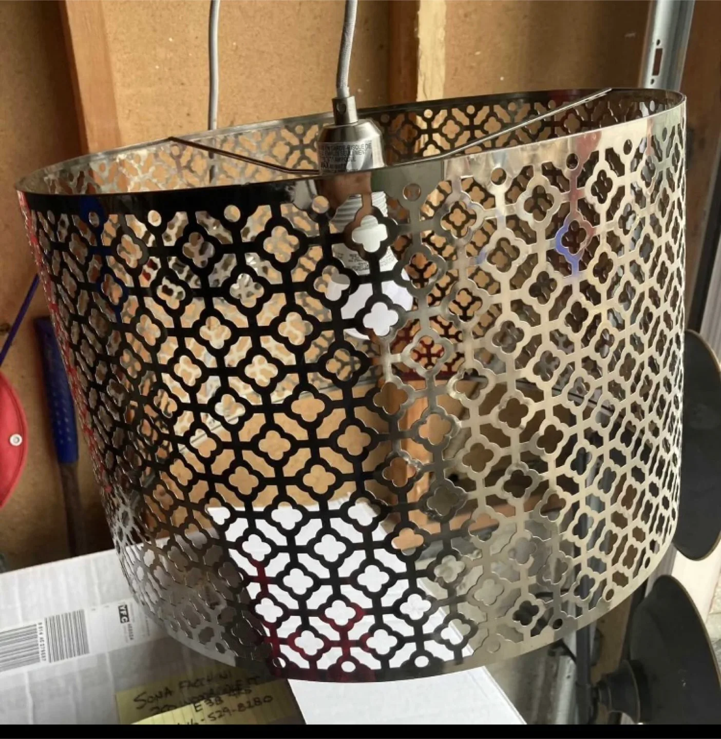 Stylish Patterned Metal Pendant Lamp image indicator(2)